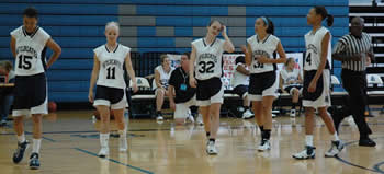 Game 6 starters for the Lower Delco Wildcats, with Natasha Cloud